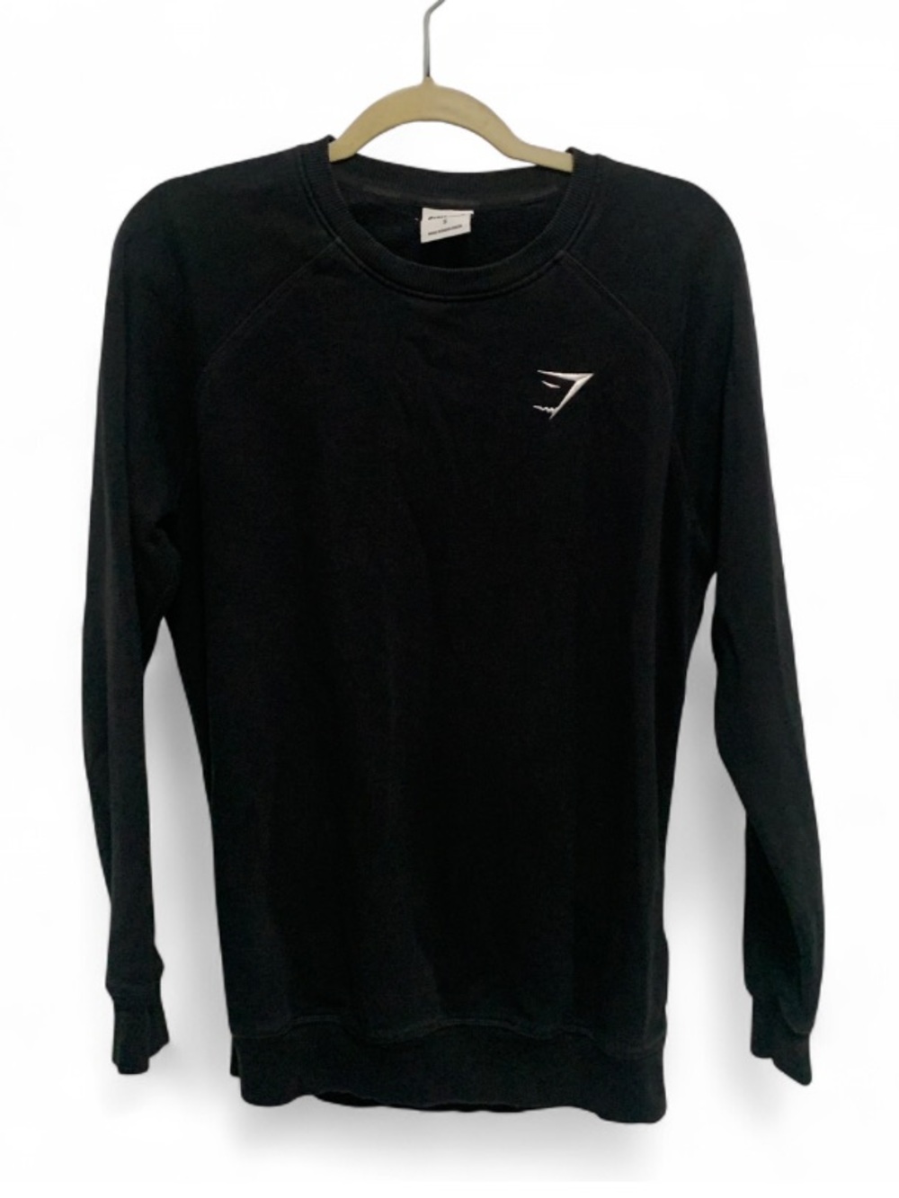 Gymshark Black Raglan Sleeves Crewneck Sweatshirt